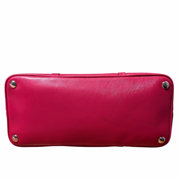 Coach Peyton Cora Domed Magenta Saffiano Leather Satchel - Picture 9 of 9